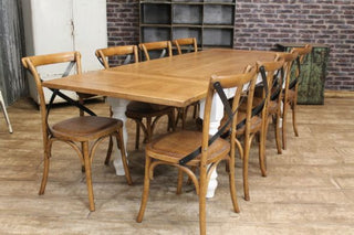 handmade oak farmhouse table