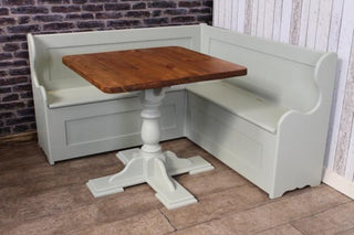 handmade pine pedestal tables