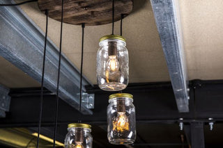 hanging mason jar light