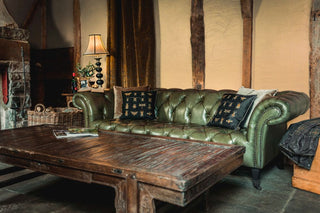 hathaway leather chesterfield sofa