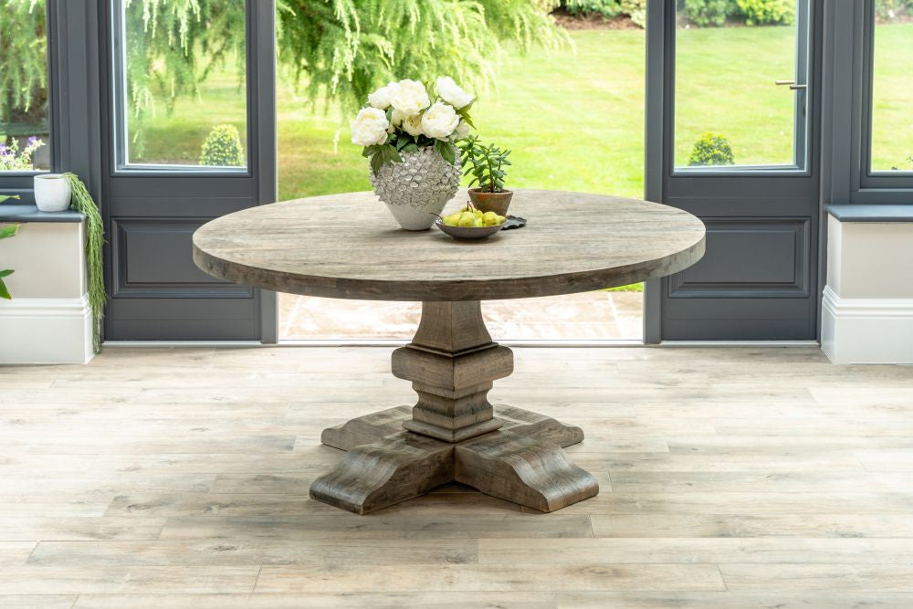 Round Dining 36 Inch Round Oak Pedestal Table Havana Round Oak