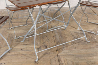 Vintage Outdoor Dining Table and Chair Set