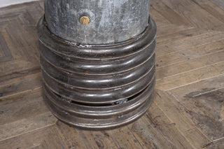 Galvanised Water Tank Upcycled Poseur Table
