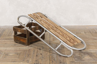 Wooden slat Metal Frame Sledge