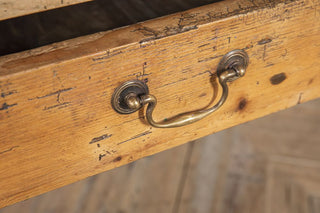Large Antique Pine Kitchen Table