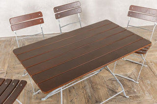 Vintage Outdoor Dining Table and Chair Set