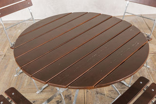 Vintage Outdoor Dining Table and Chair Set