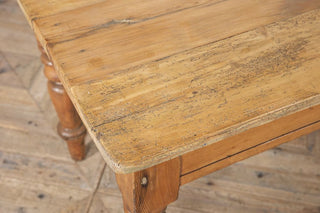Large Antique Pine Kitchen Table
