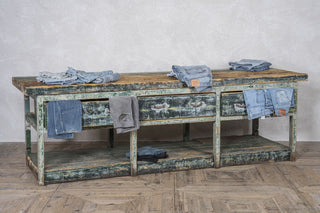 Vintage Industrial Workbench Sideboard