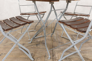 Vintage Outdoor Dining Table and Chair Set