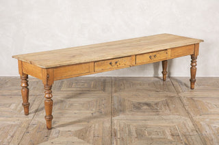 Large Antique Pine Kitchen Table