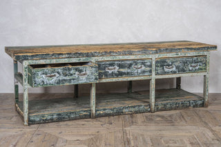 Vintage Industrial Workbench Sideboard