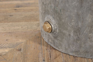 Galvanised Water Tank Upcycled Poseur Table