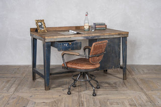 Industrial Workbench Desk Sideboard with Cupboard