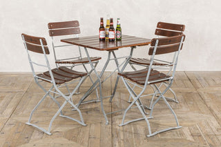 Vintage Outdoor Dining Table and Chair Set