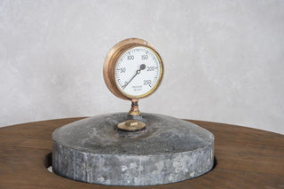 Galvanised Water Tank Upcycled Poseur Table