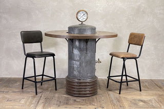 Industrial Water Tank Table (Poseur Height)