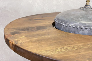 Galvanised Water Tank Upcycled Table
