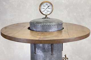 Industrial Water Tank Table (Poseur Height)