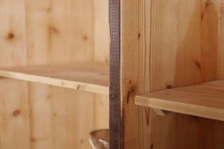 Glazed Kitchen Dresser Industrial Style Cupboard