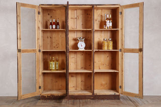 Glazed Kitchen Dresser Industrial Style Cupboard