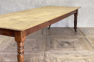 Large Victorian Pine Kitchen Table