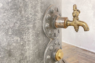 Industrial Water Tank Table (Poseur Height)