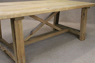 bleached pine reclaimed table