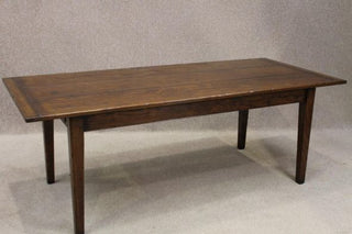 handmade rustic oak farmhouse kitchen dining table