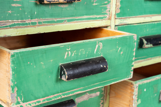 Vintage Industrial Pine Drawers