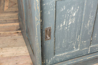 industrial blue sideboard