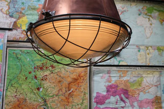 industrial caged lights