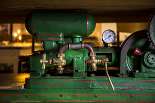 industrial charm vintage engine table