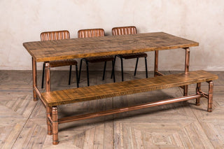 industrial copper pipework table