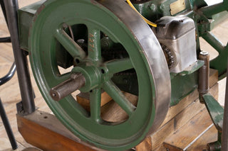 Green vintage engine