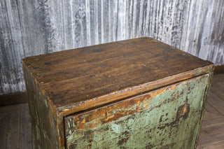 industrial green cupboard