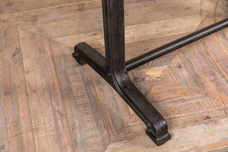 industrial inspired dining table