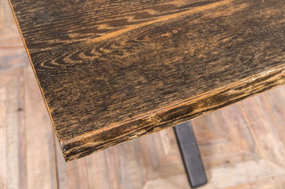 industrial inspired dining table