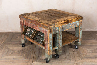 industrial kitchen island cart