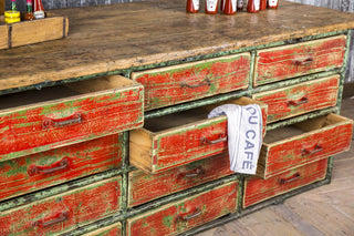 industrial painted sideboard
