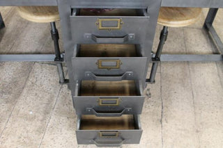 industrial steel desk