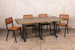 industrial style dining table