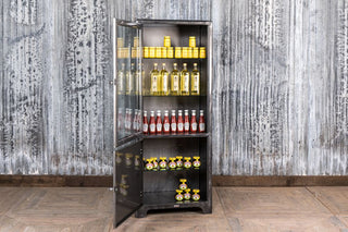 industrial style display cabinet