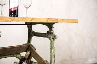 industrial style kitchen console table