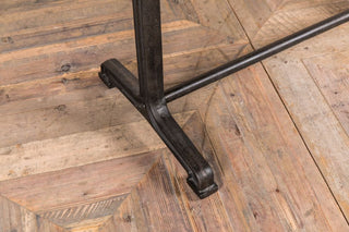 industrial style metal edged table