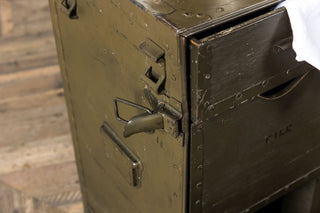 industrial style military trunk