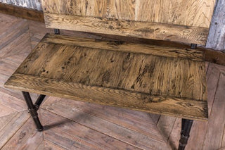 industrial style pipework bench