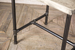 industrial style restaurant table