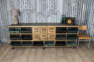industrial style storage cabinet