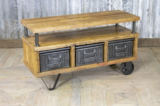 industrial style tv stand